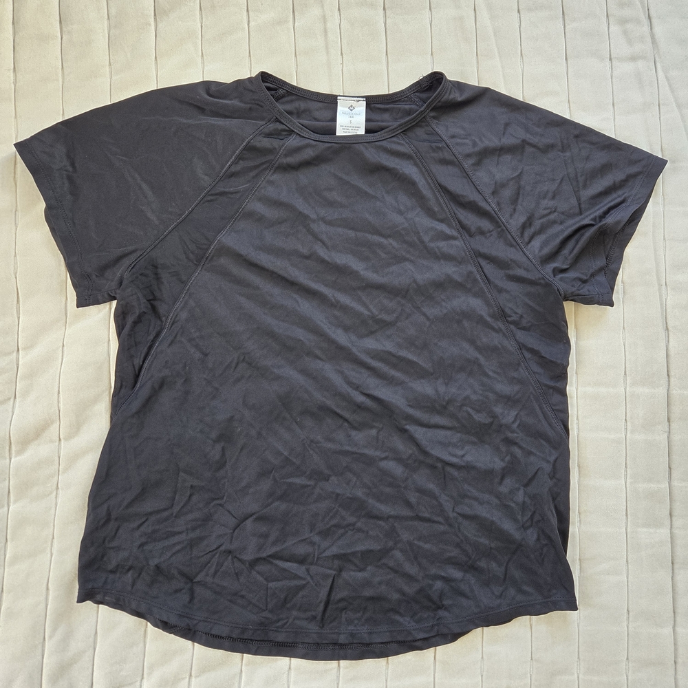 Basic Black Crew Neck Short Sleeve Tee